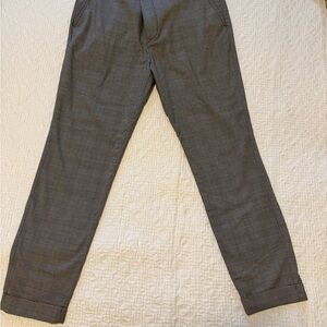 H&M Men's Charcoal Plaid Trousers
